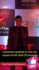 Jeetendra spotted on the red carpet of the 23rd ITA Awards