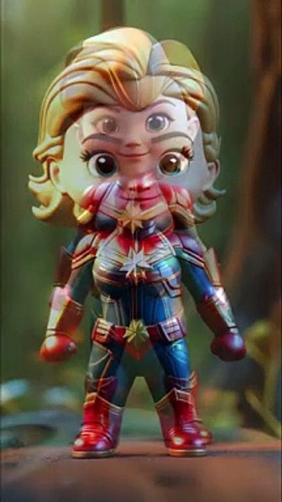Cute Captain Marvel chibi