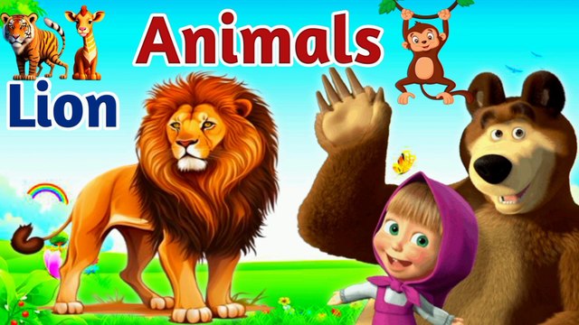 wild animals for kids | Animals name | Animal | Learn animals name for kids | Kids educational video