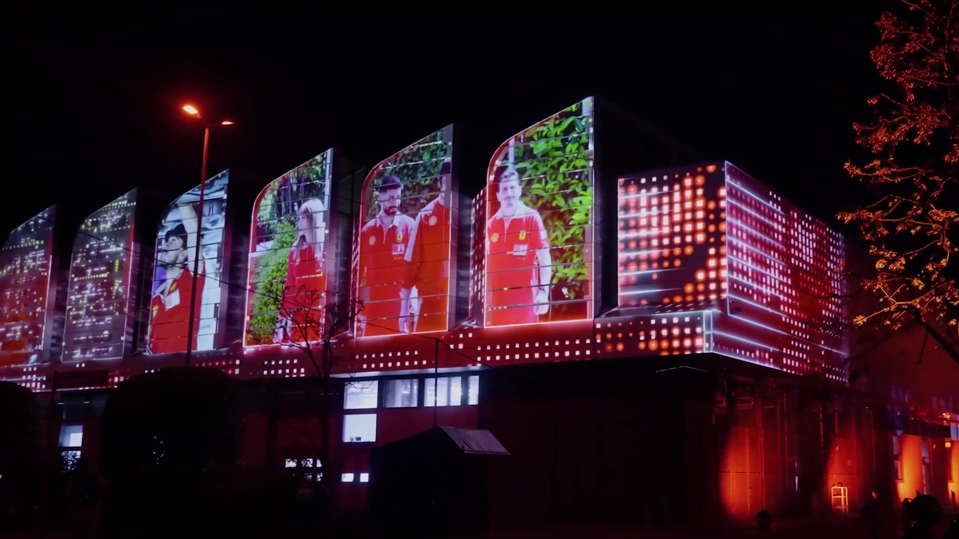 Video Light show with Ferrari Chairman John Elkann