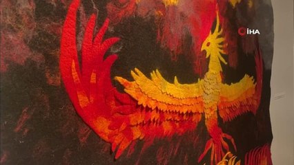 Islak keçe sanatı ile masalları tabloya dönüştürüyor