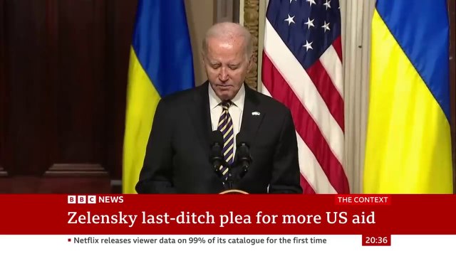 Ukraine's Zelensky facing US political deadlock over aid _ BBC News