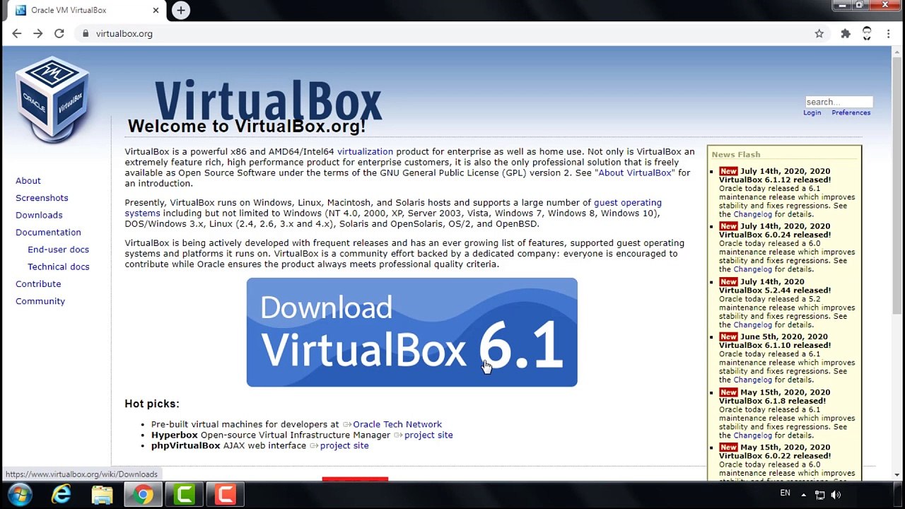 2# Installing VirtualBox  | على نظام التشغيل الاساسى VirtualBox  تثبيت برنامج بيئة العمل الوهمية