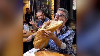 5 litrelik pet şişede şalgam, dev ekmeğe kokoreç...