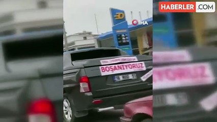 Gelin Arabası Gibi Süslenen Aracıyla Boşanma Davasına Giden Kadın