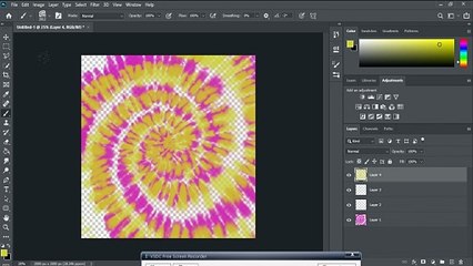 How to create tie dye pattern using a special brush