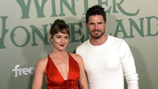 Leighton Meester and Robbie Amell attend Amazon Freevee and Prime Video’s Winter Wonderland 2023 Holiday Party