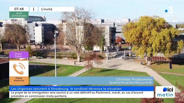 Christian Prud’homme, secrétaire du syndicat Force Ouvrière aux Hôpitaux universitaires de Strasbourg