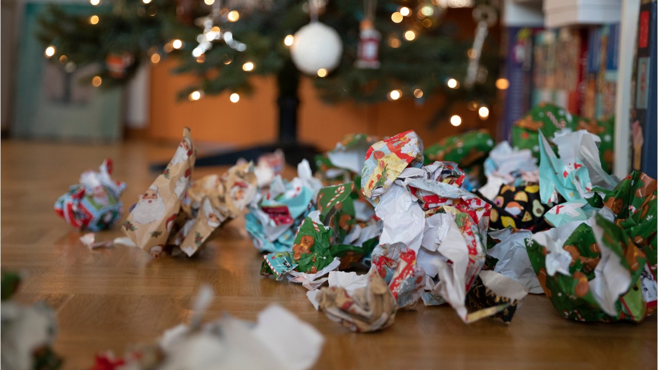 Geschenkpapier in den ofen - keine zündende idee