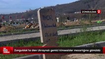 Zonguldak'ta ölen Ukraynalı gemici kimsesizler mezarlığına gömüldü