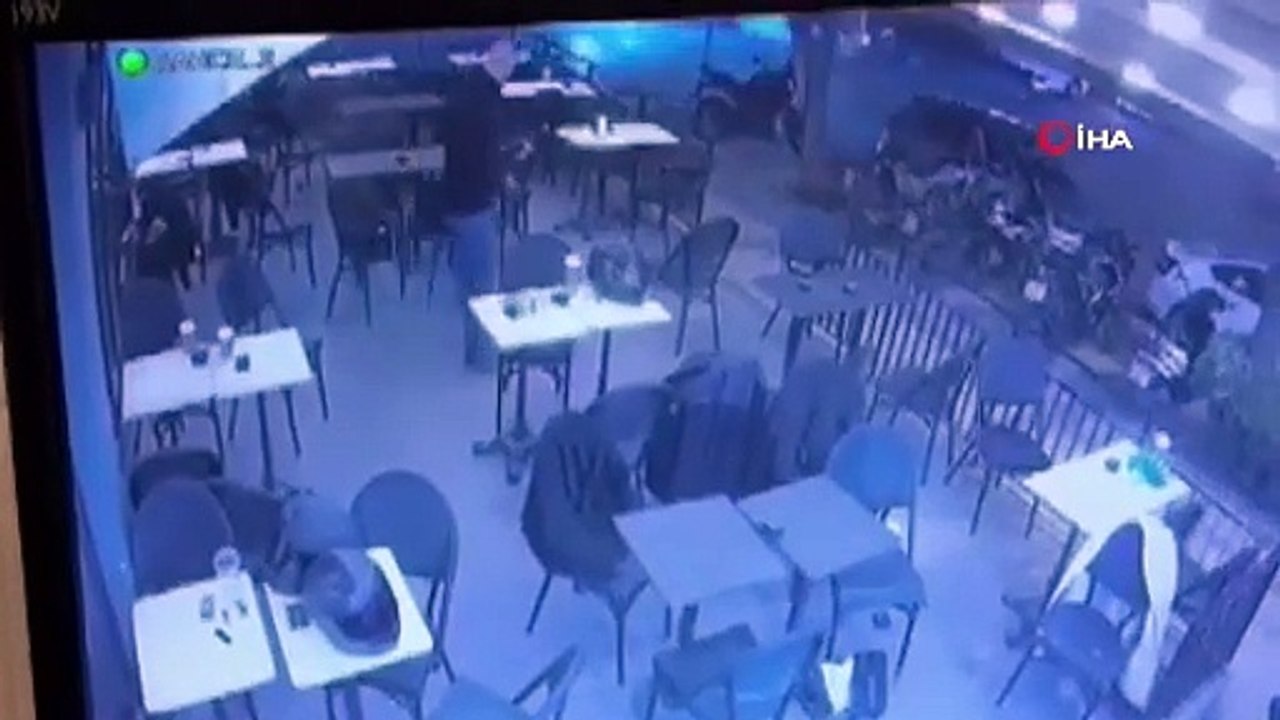 Adana’da Starbucks’a yapılan silahlı saldırının güvenlik kamera görüntüleri ortaya çıktı