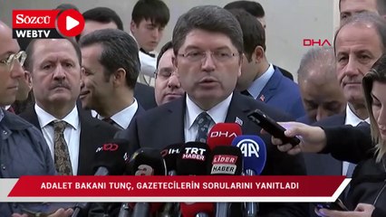 Descargar video: Adalet Bakanı Tunç, gazetecilerin sorularını yanıtladı