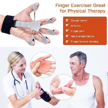 Finger Gripper Finger Exerciser Guitar Finger Exerciser 6 Resistant Levels Recovery Physical Tools Hand Strengthener For Patient