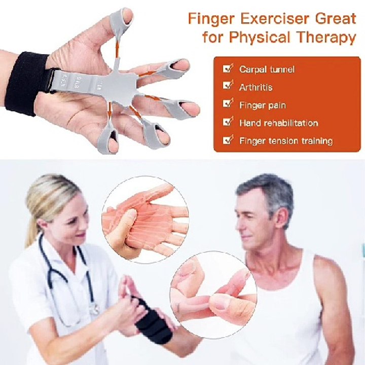 Finger Gripper Finger Exerciser Guitar Finger Exerciser 6 Resistant Levels Recovery Physical Tools Hand Strengthener For Patient