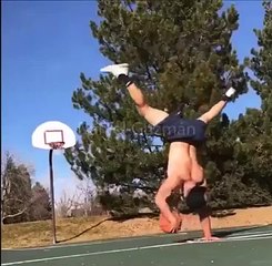 What A Great Peculiar Way To Shoot A Basketball #shorts #viral #shortsvideo #video #innovationhub