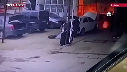 Aydın'da LPG dönüşümü yapan iş yerinde patlama