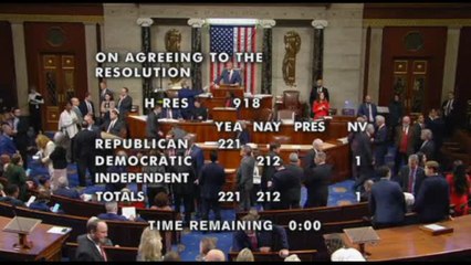 Sì della Camera USA a indagine formale di impeachment contro Biden
