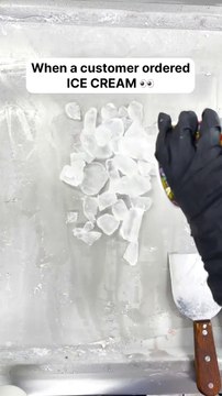 When customer order ice cream