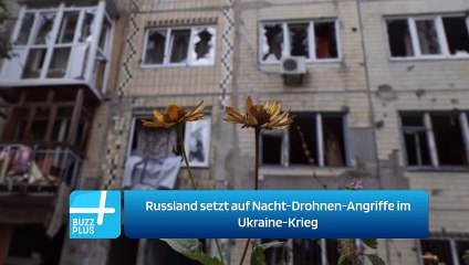 Скачать видео: Russland setzt auf Nacht-Drohnen-Angriffe im Ukraine-Krieg