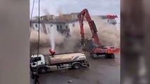 Diyarbakır'da 8 katlı bina yıkım sırasında çöktü
