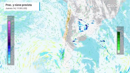 Sistema frontal avanza desde el sur de Chile y alcanzará el centro sur durante el fin de semana