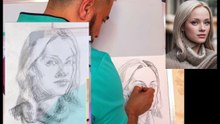 draw a simple portrait step by step