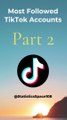 List Of Most Followed TikTok Accounts 2023 Part # 02 || Followers Comparison || Statistics Space