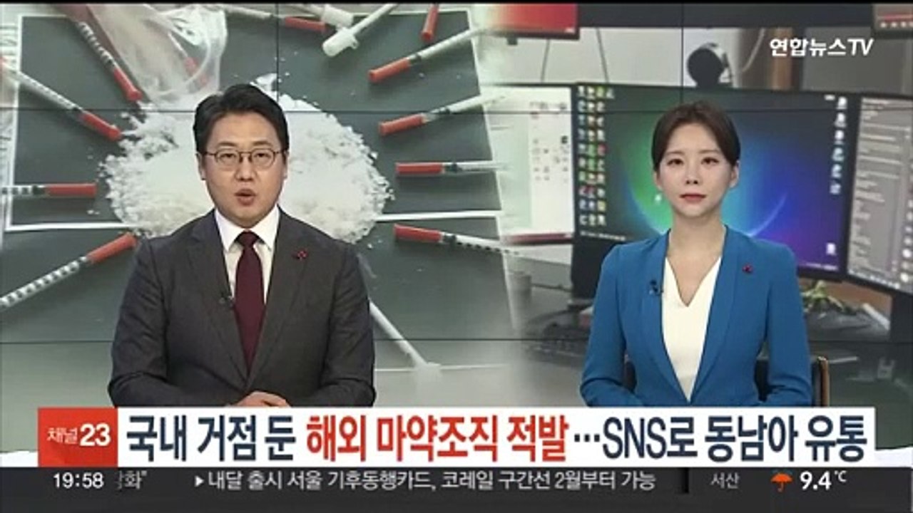 국내 거점 둔 해외 마약조직 첫 적발…SNS로 국경 넘어 유통
