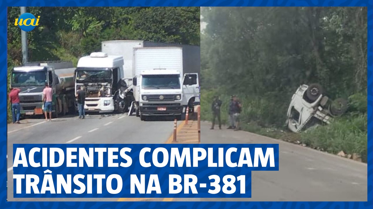 Acidentes complicam trânsito na BR-381