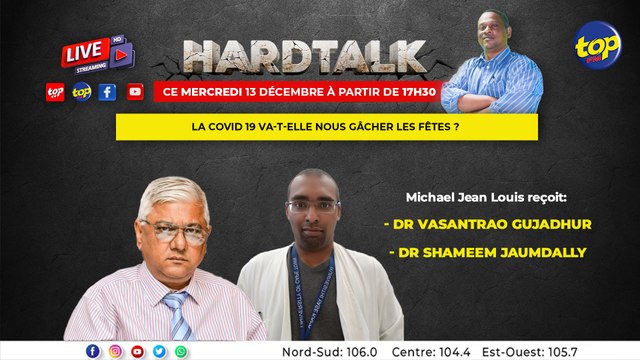 HardTalk : Michael Jean Louis reçoit le Dr Vasantrao Gujadhur et le Dr Shameem Jaumdally
