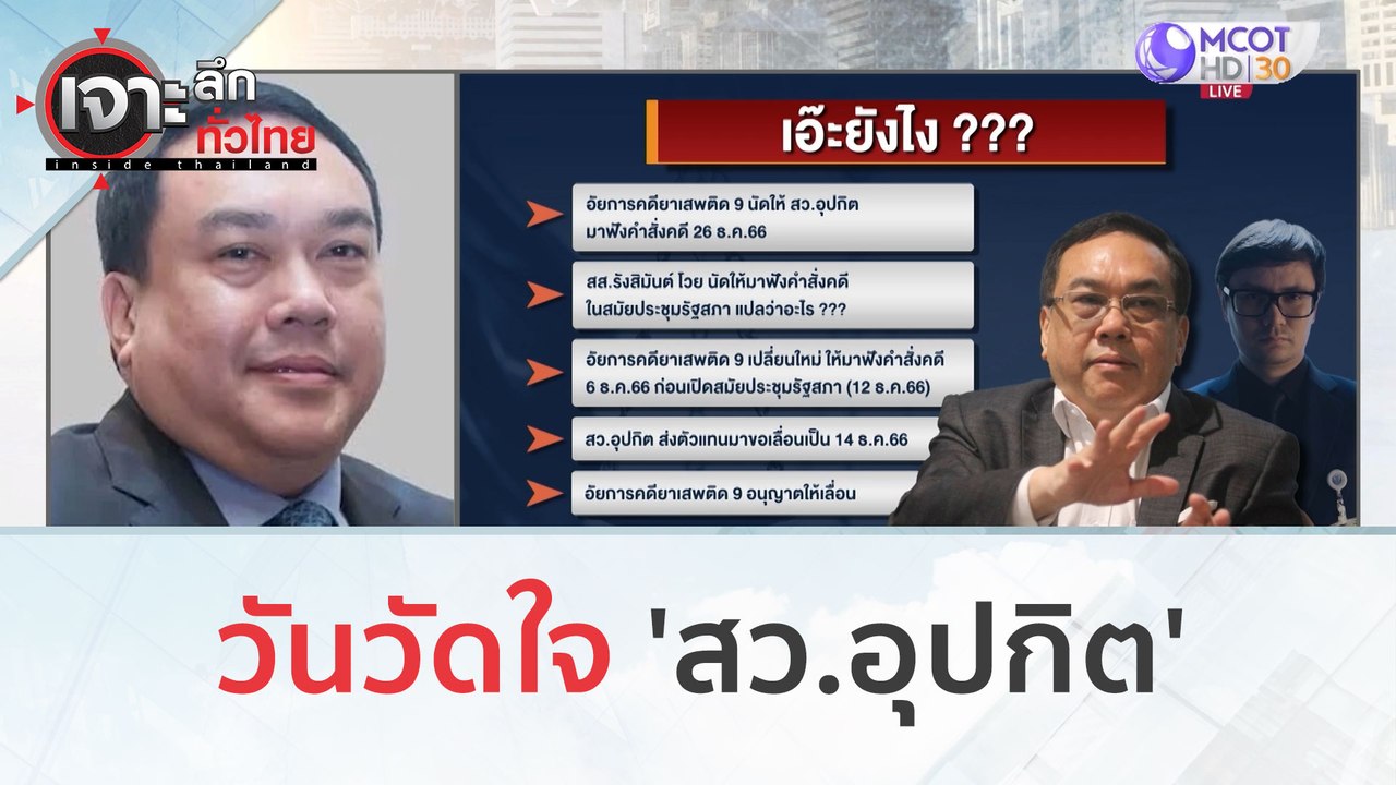 วันวัดใจ 'สว.อุปกิต'(14 ธ.ค.66) | เจาะลึกทั่วไทย