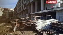 Samsun'da İnşaat İskelesi Yıkıldı: 1 İşçi Yaralandı