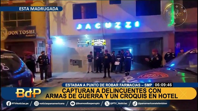 SMP: intervienen a dos extranjeros con armas de guerra dentro de un hotel