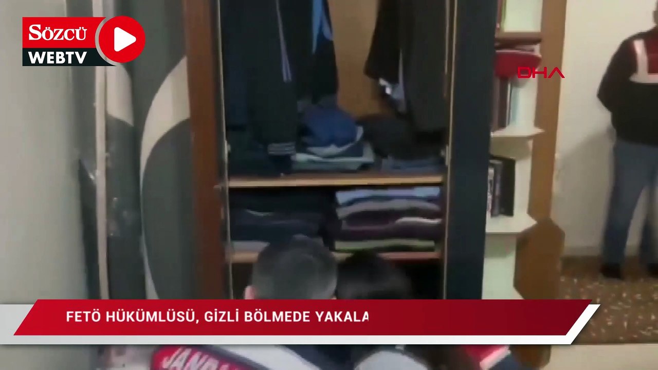 FETÖ'den aranan şüpheli gizli bölme yapmış