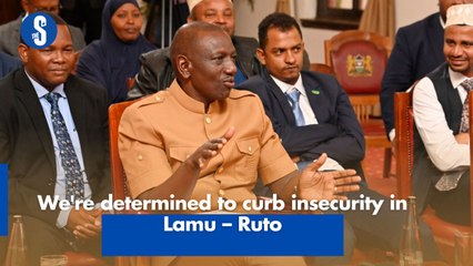 Télécharger la video: We're determined to curb insecurity in Lamu – Ruto