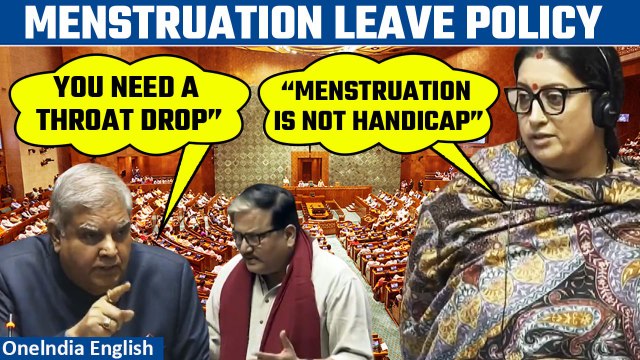 Menstruation Leave Policy: Smriti Irani opposes paid period leave for women| Oneindia News