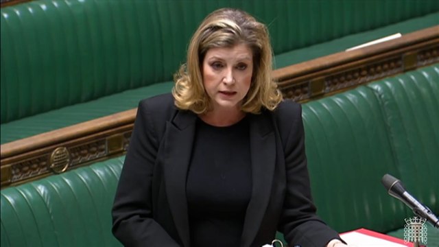 House of Commons: Penny Mordaunt delivers her SNP 12 Fails of Christmas