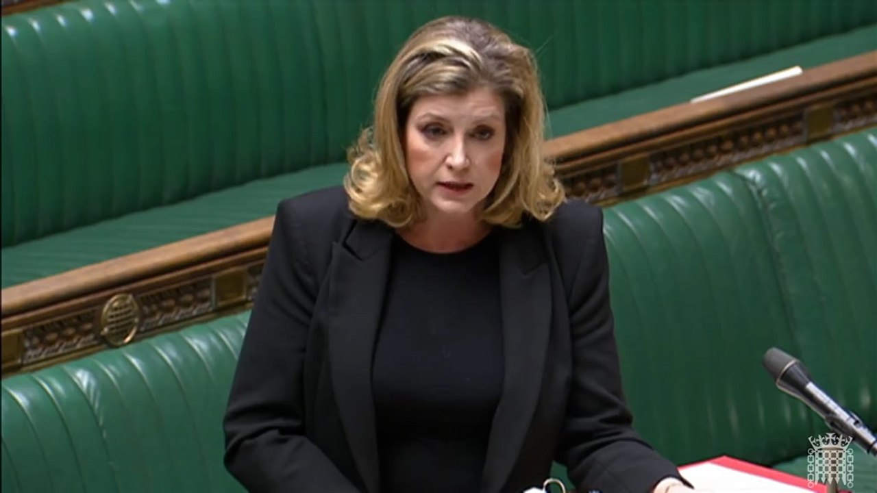 House of Commons: Penny Mordaunt delivers her SNP 12 Fails of Christmas