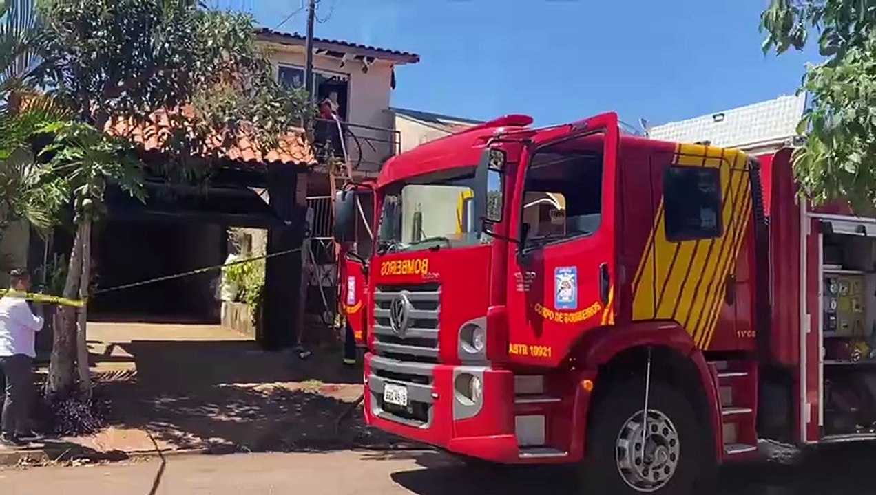 Incêndio é registrado em casa no Jardim Ponta Grossa em Apucarana