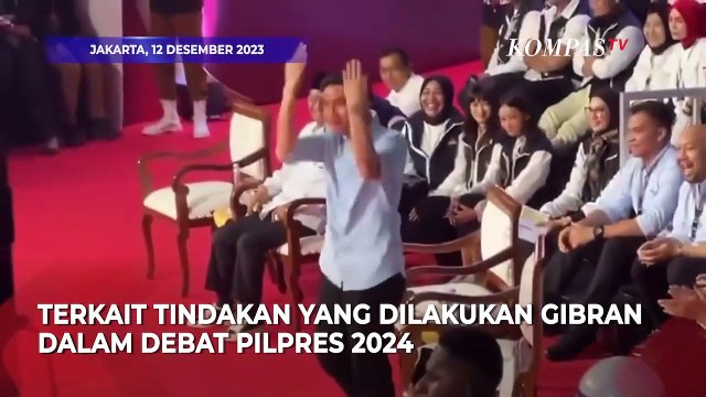 KPU Tegur Gibran Buntut Aksinya Semangati Pendukung di Debat Capres