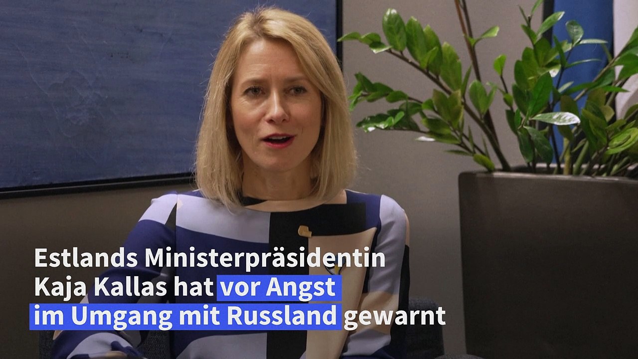 Estlands Regierungschefin: Wir geben Russland aus Angst zu viel Macht