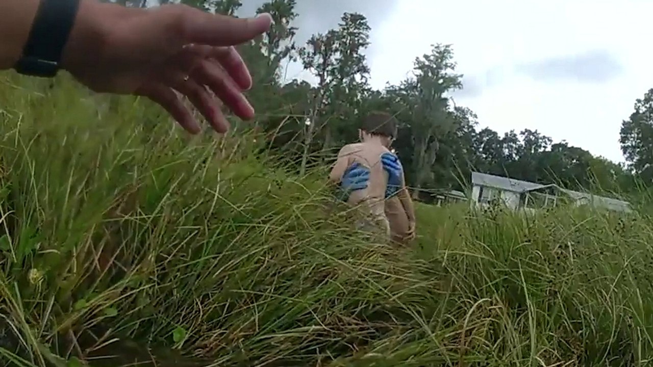 Moment Police Rescue Four-Year-Old From Pond