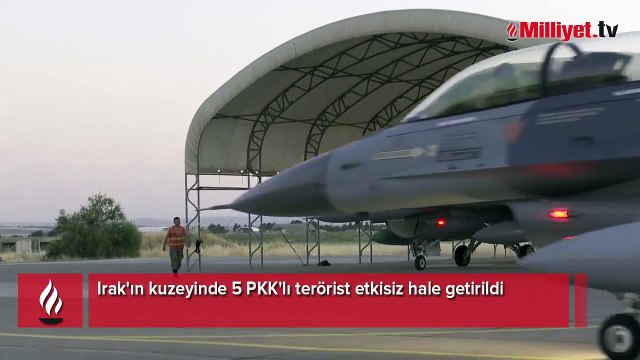 Irak'ın kuzeyinde 5 PKK'lı terörist etkisiz hale getirildi