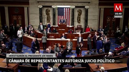 Cámara Baja de EU autoriza juicio político contra presidente; buscan destituir a Biden