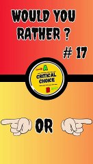 Would You Rather Scenarios in Health