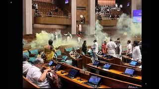 Indian Parliament Attacked with Tear Gas   Video Shocks the Nation