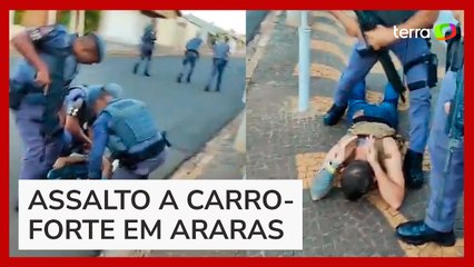 Criminosos se rendem e liberam reféns após assalto frustrado a carro-forte no interior de SP