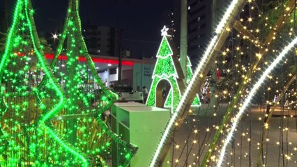 Iluminação natalina embeleza as ruas do Recife