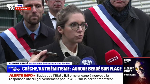 Directrice de crèche menacée au couteau: Face à l'antisémitisme, la République est très solide réagit Aurore Bergé