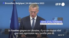 "Risque réel" que Poutine ne s'arrête pas à l'Ukraine, avertit le chef de l'Otan